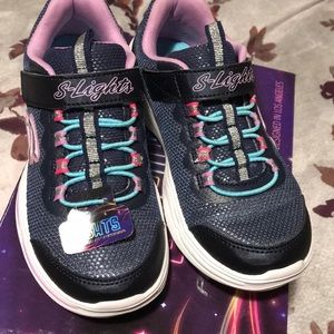 Girls Sketchers Lights Power Petals